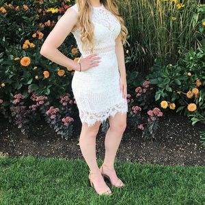 White lace dress